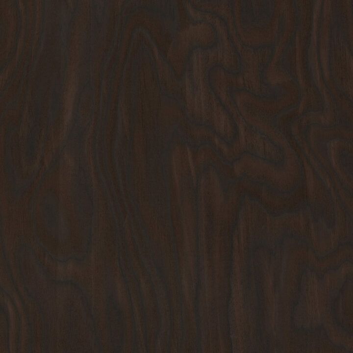 Καπλαμάς ALPI Sottsass Dark Brown με έντονο σκούρο ξύλινο φινίρισμα και χαρακτηριστικά κυματοειδή νερά.