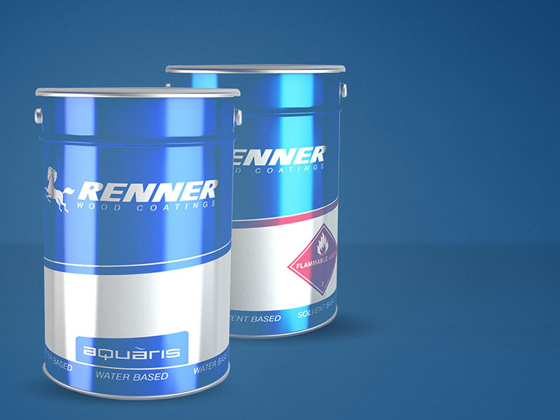 Δοχεία βερνικιού ξύλου Renner – υψηλής ποιότητας βιομηχανικά προϊόντα προστασίας και φινιρίσματος ξύλου.